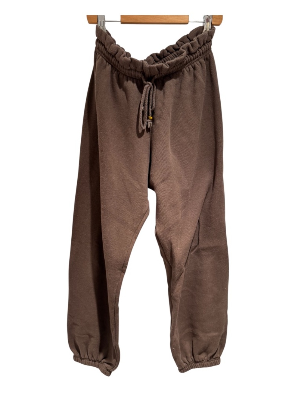 DONNI. Brown super soft lounge set - cropped hoodie & joggers - size s - Picture 3 of 6